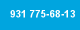 931 775-68-13